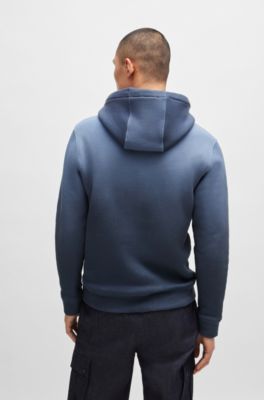 BOSS - Relaxed-Fit Hoodie aus Baumwoll-Terry mit Farbverlauf