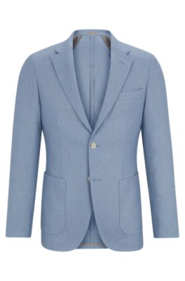 BOSS - Slim-fit jacket in virgin wool, silk and cashmere