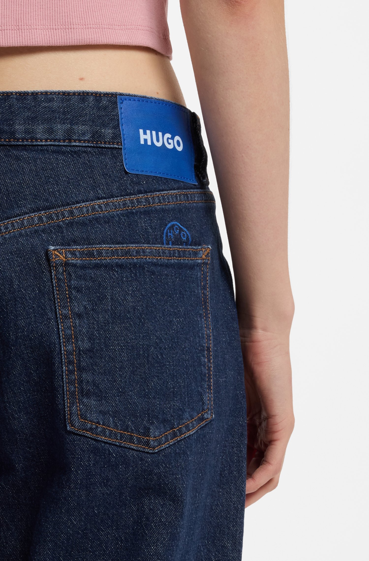 Hugo salt-and-pepper jeans in comfort-stretch denim dam – bild 3