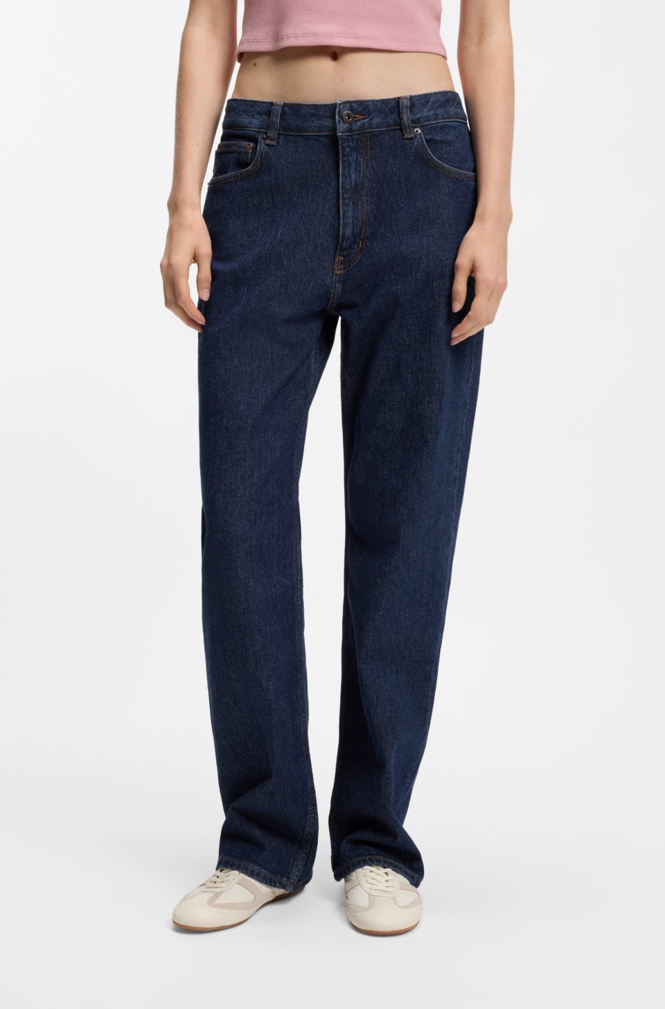 salt-and-pepper jeans in comfort-stretch denim