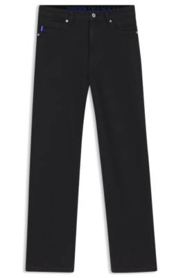 Hugo Straight-fit jeans in black stretch denim dam – bild 4