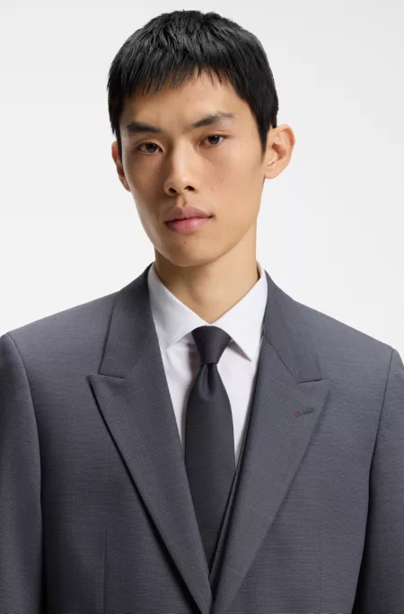 Silk-blend tie with jacquard weave
