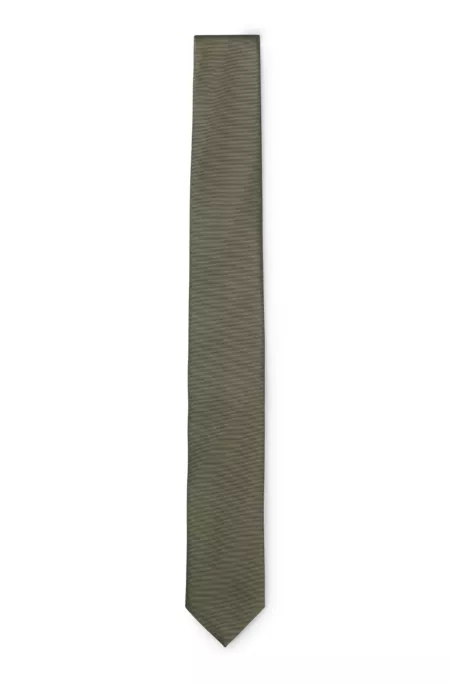 Silk-blend tie with jacquard weave