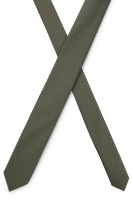 Hugo Silk-blend tie with jacquard weave slipsar herr – bild 3