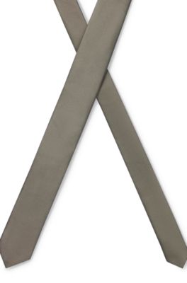 Silk-blend tie with jacquard weave, Light Green