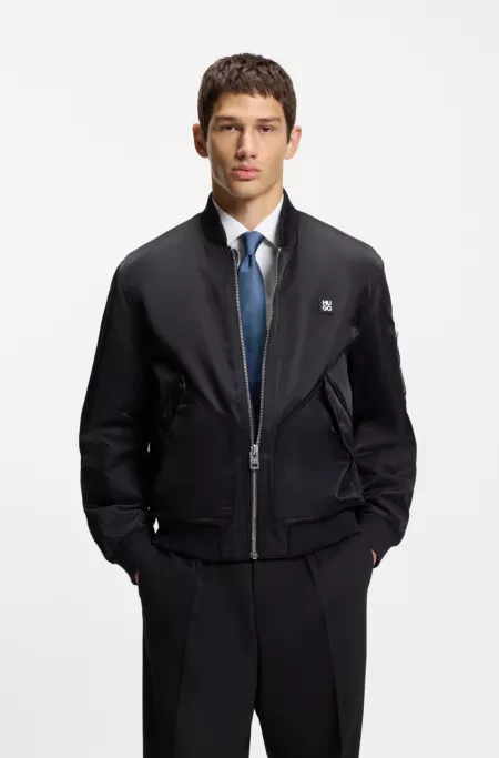 Silk-blend tie with jacquard weave