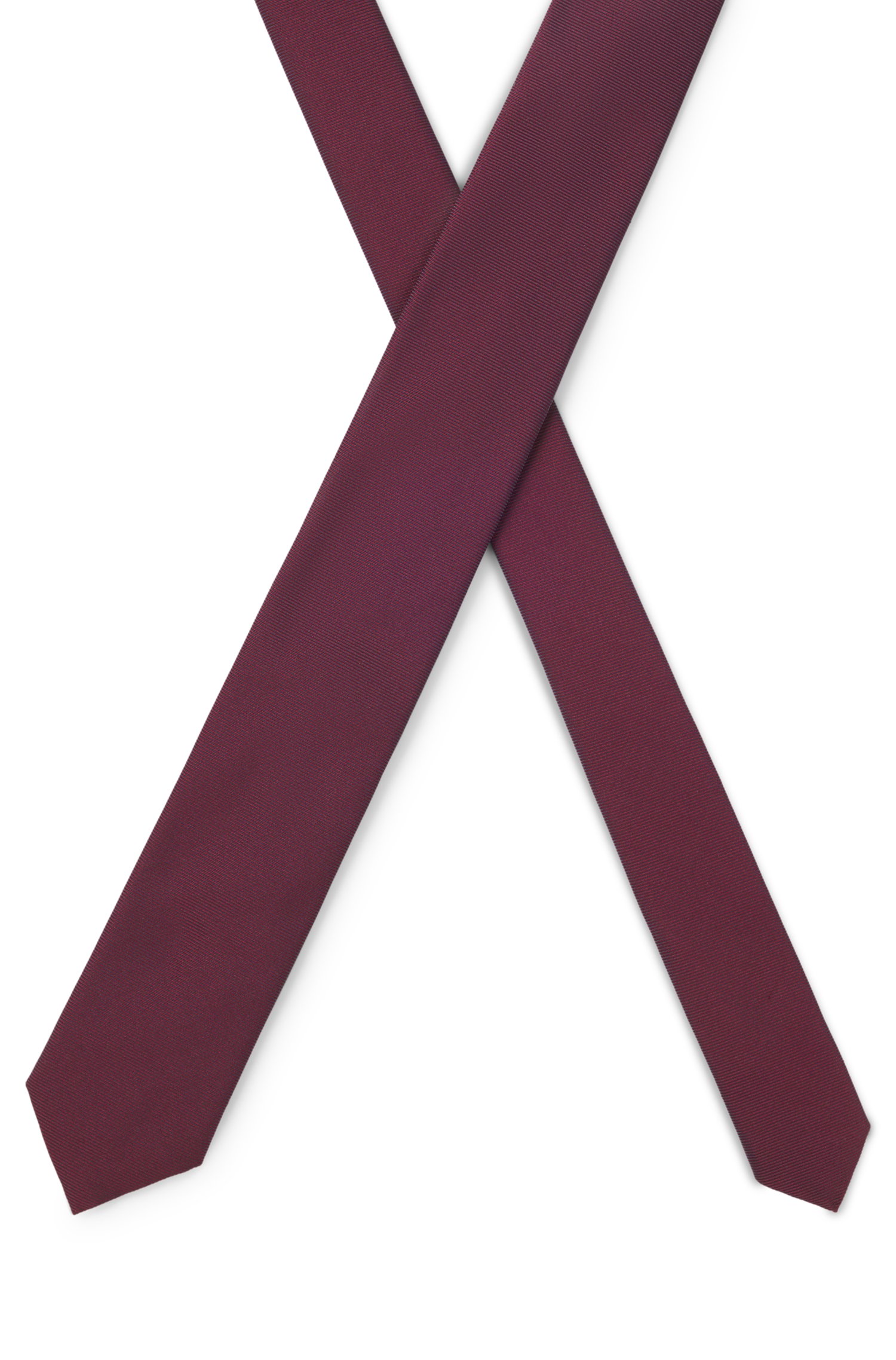 Hugo Silk-blend tie with jacquard weave slipsar herr – bild 3