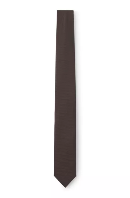 Silk-blend tie with jacquard weave