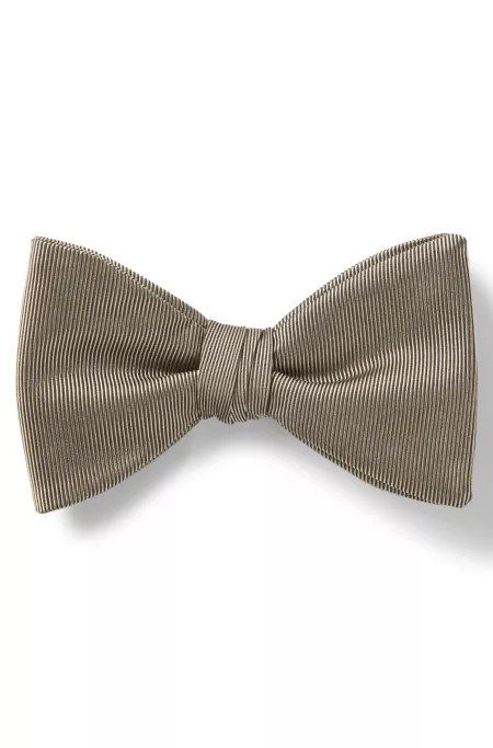 Pre-tied bow tie in a silk blend