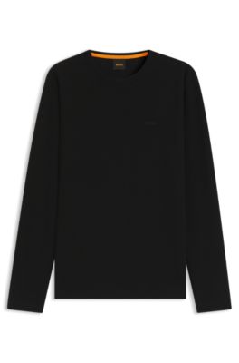 boss-cotton-blend-regular-fit-t-shirt-with-embroidered-logo
