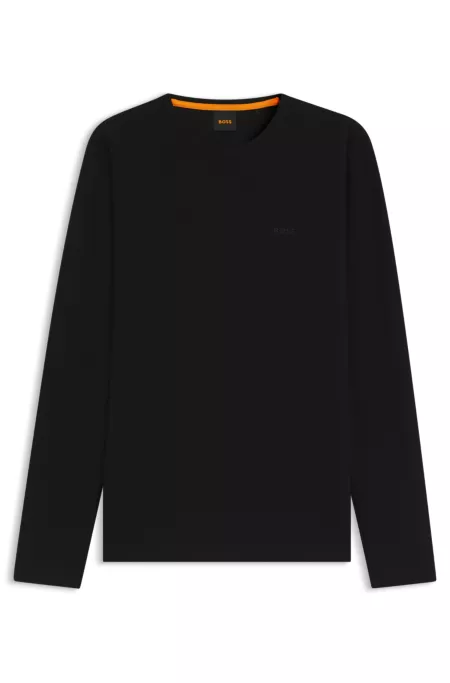 T-Shirt aus Baumwoll-Mix mit Waffelstruktur