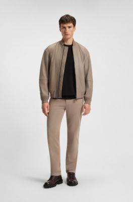 Cotton-blend T-shirt with waffle structure, Black