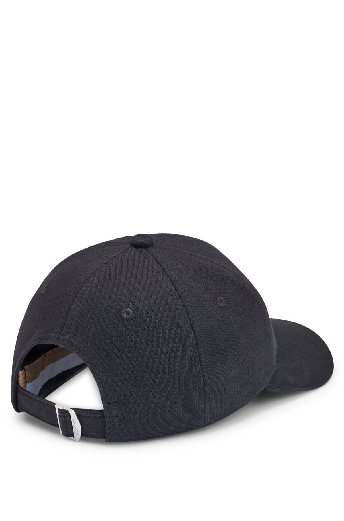 BOSS - Cotton-blend cap with embroidered double monogram