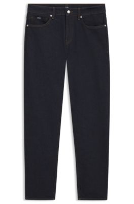 Delaware slim-fit jeans in dark-blue denim, Dark Blue
