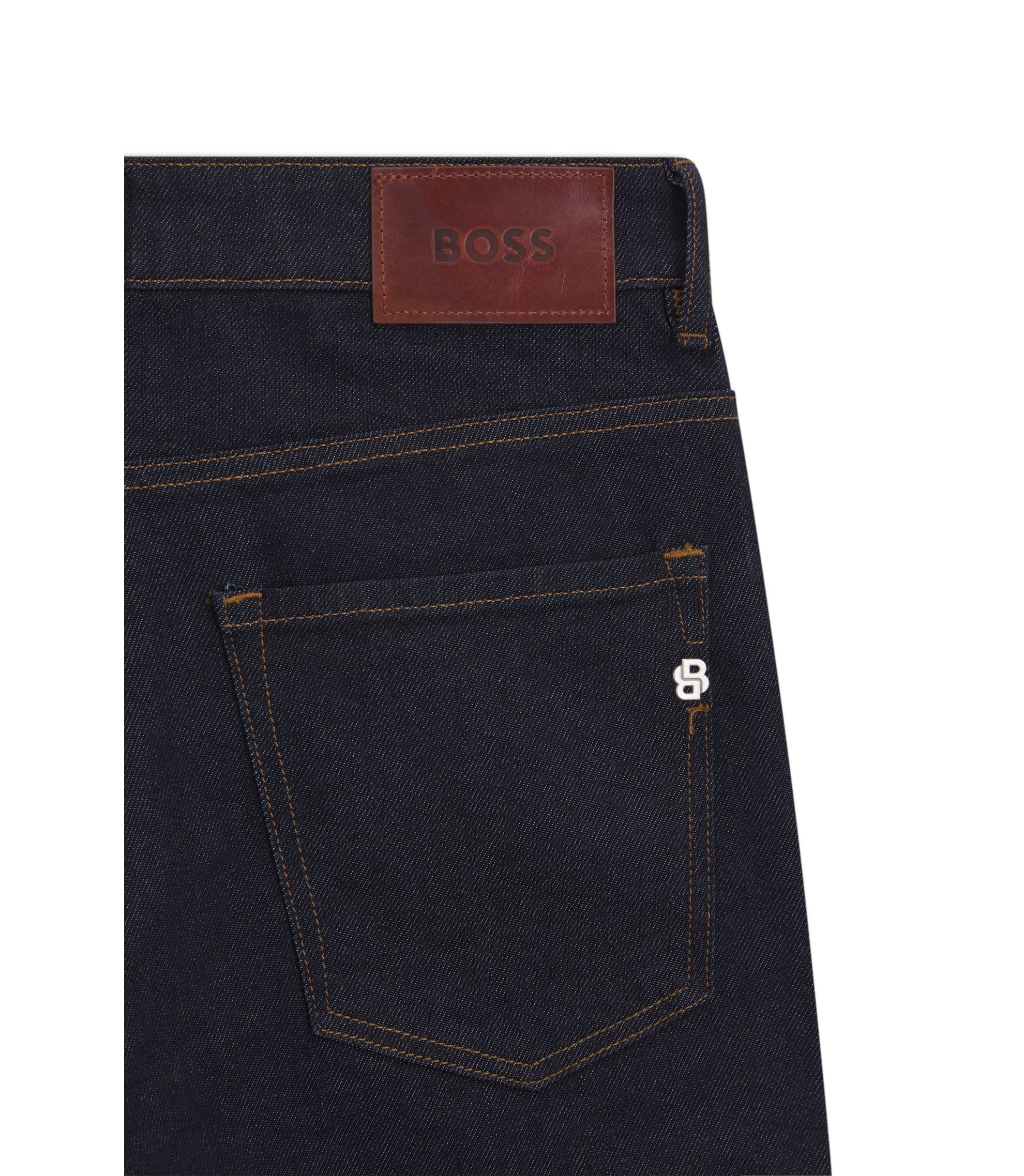 BOSS - Delaware slim-fit jeans in dark-blue denim - Dark Blue