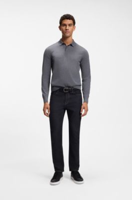 Delaware slim fit-jeans i m&ouml;rkbl&aring; denim, M&ouml;rkbl&aring;