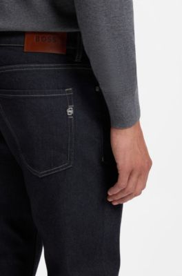 Delaware slim fit-jeans i m&ouml;rkbl&aring; denim, M&ouml;rkbl&aring;