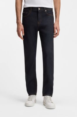 Slim-fit Delaware-jeans van donkerblauw denim, Donkerblauw