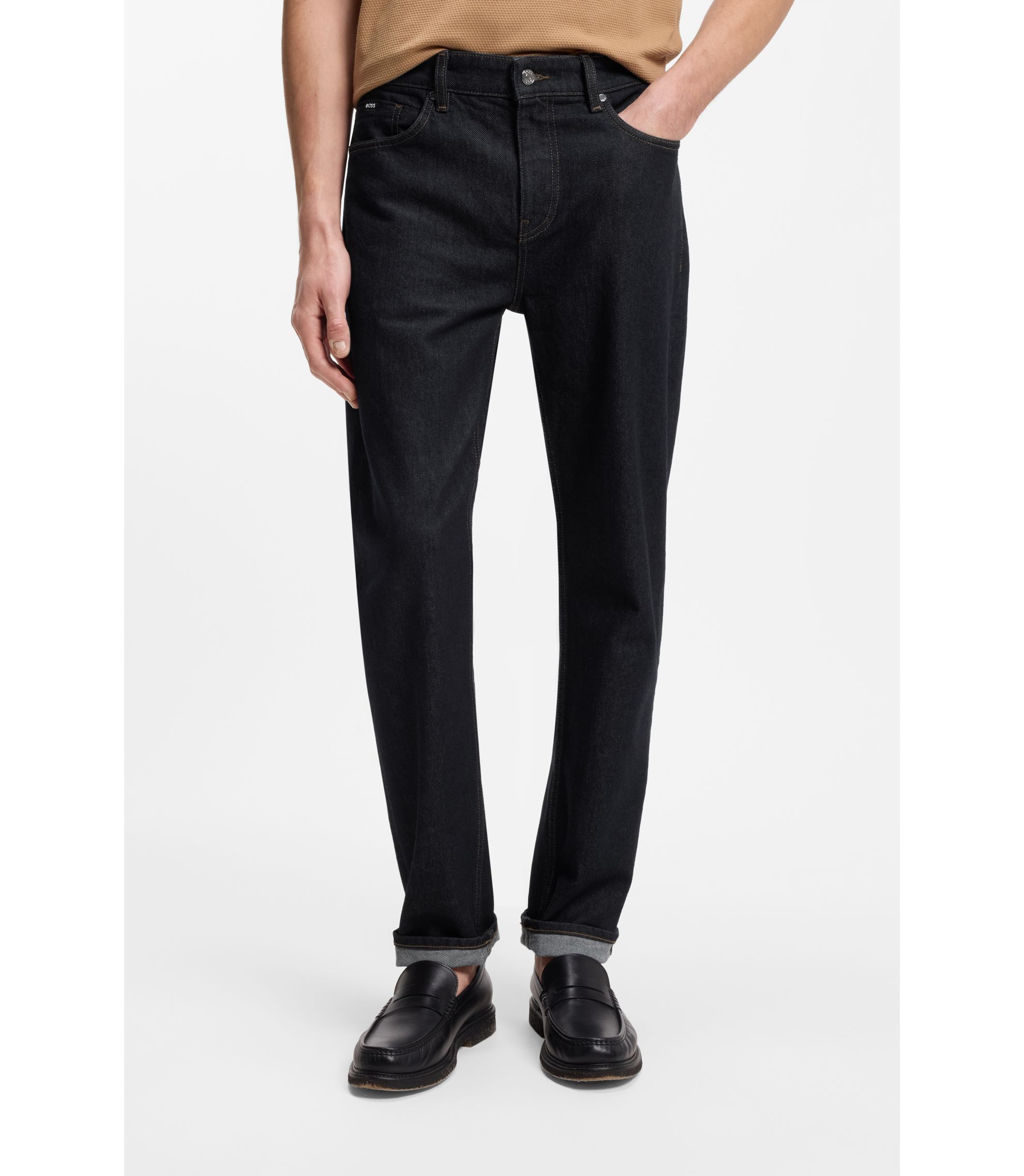 Maine Regular-Fit Jeans aus bequemem Stretch-Denim in Blau