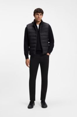 Slim-fit jeans in black stretch denim, Black