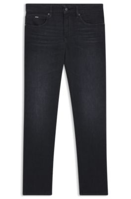 Delaware 블랙 슈퍼 소프트 이탈리안 데님 슬림핏 진, 다크 그레이