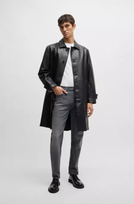 Maine Regular-fit jeans in grey stretch denim