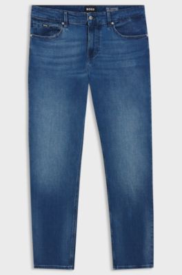 Maine Regular-Fit Jeans aus besonders softem blauem Denim, Blau