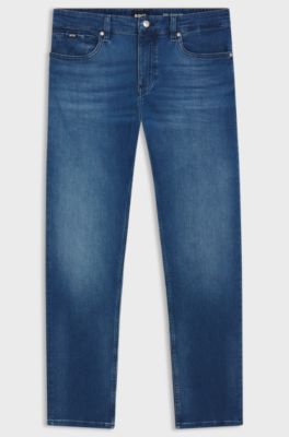 Delaware slim-fit jeans in blue stretch denim, Blue