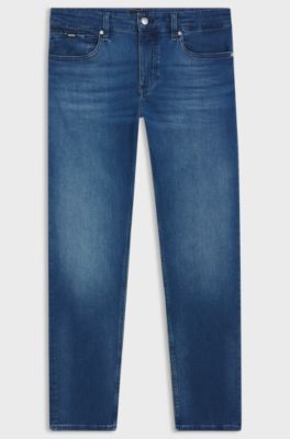 Slim-fit jeans van superzacht stretchdenim, Blauw