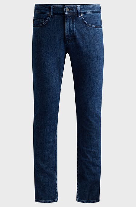 Delaware Slim-fit jeans in dark-blue denim, Dark Blue