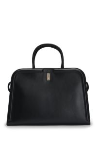 Cabas Ariell en cuir avec pochette amovible, Noir