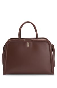 Cabas en cuir Ariell avec pochette amovible, Marron