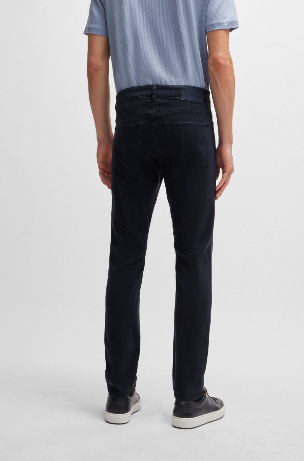 BOSS - Delaware Slim-fit jeans in soft stretch denim