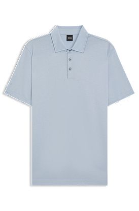 Regular-fit polo shirt in piqué fabric