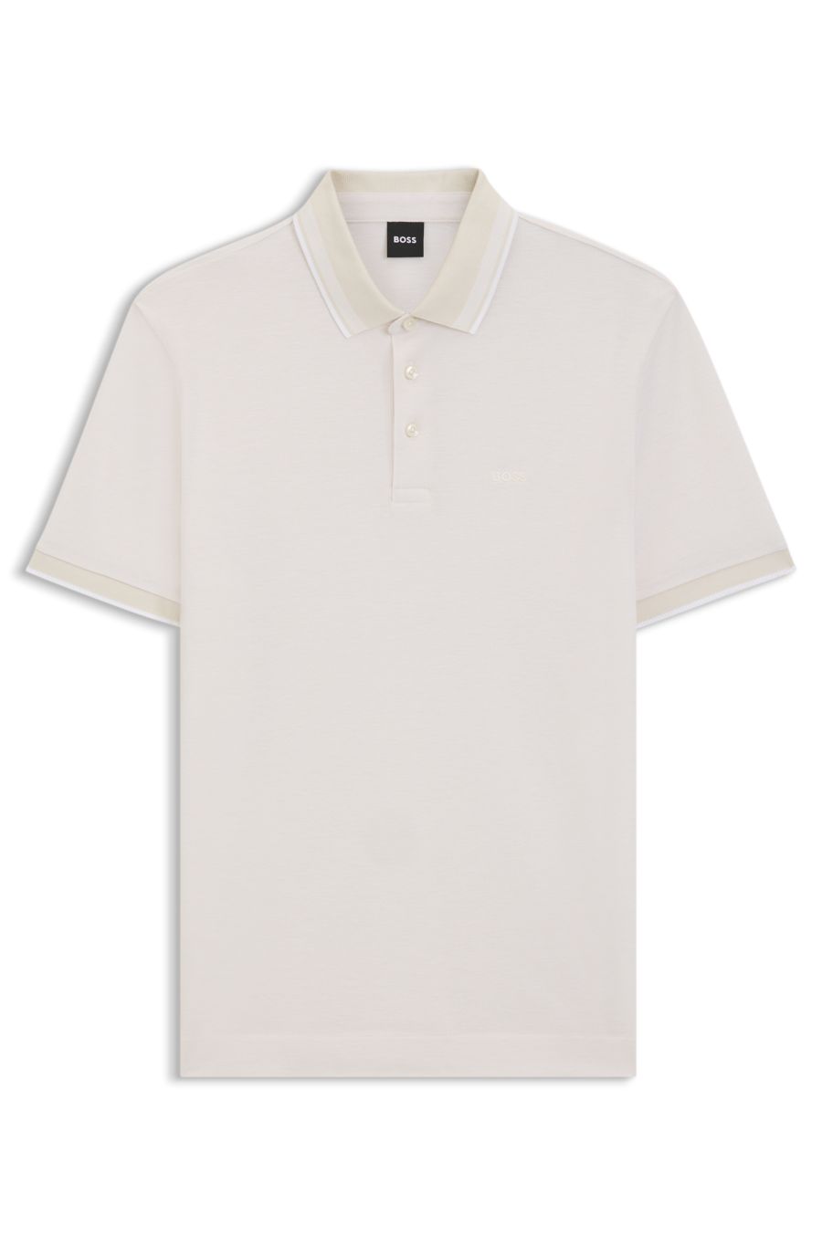 BOSS H-Prout Oxford Polo — Open White