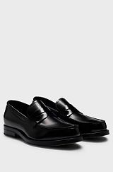 Dressletic leather loafers, Black