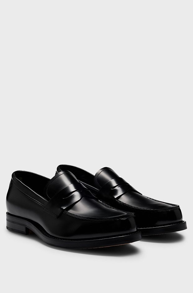 Dressletic leather loafers, Black