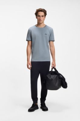 Cotton-piqu&eacute; T-shirt , Grey