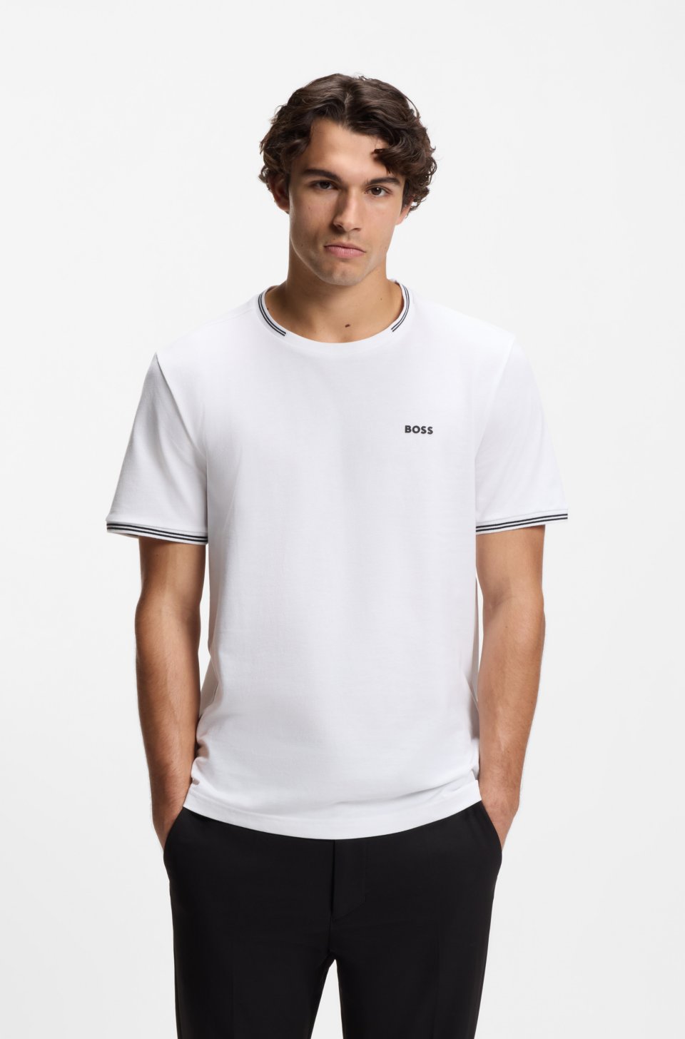 Cotton-piqué T-shirt