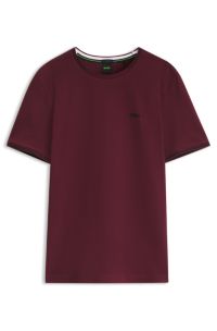 Cotton-piqu&eacute; T-shirt , Dark Red