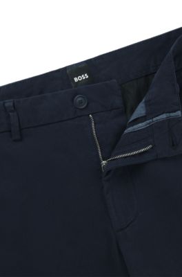 BOSS - スリムフィットパンツ ストラクチャード コットンブレンド