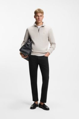 Delaware Slim-Fit Jeans aus komfortablem Stay-Black Stretch-Denim, Schwarz
