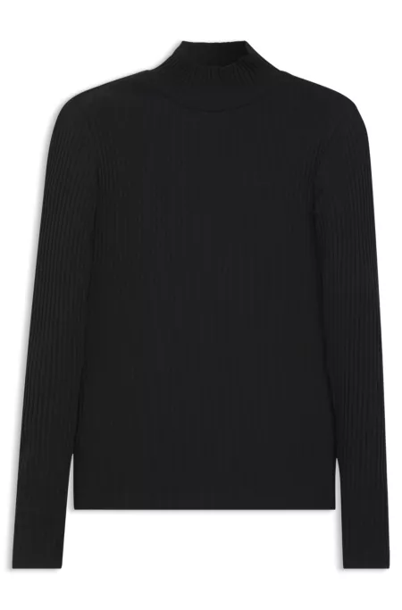 Stretch-cotton slim-fit T-shirt with logo print
