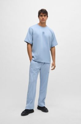 BOSS - Relaxed-fit T-shirt with double-monogram badge