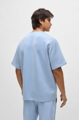 BOSS - Relaxed-fit T-shirt with double-monogram badge