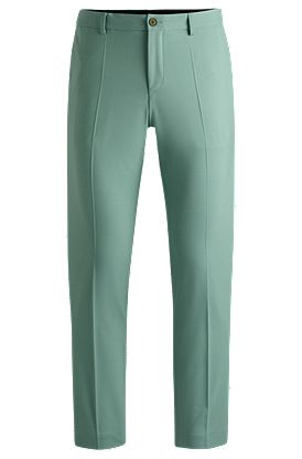 Modern-fit trousers in a performance-stretch wool blend