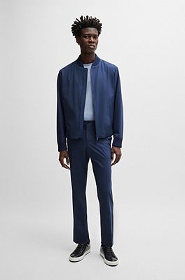 BOSS - Slim-Fit Blouson aus Woll-Mix