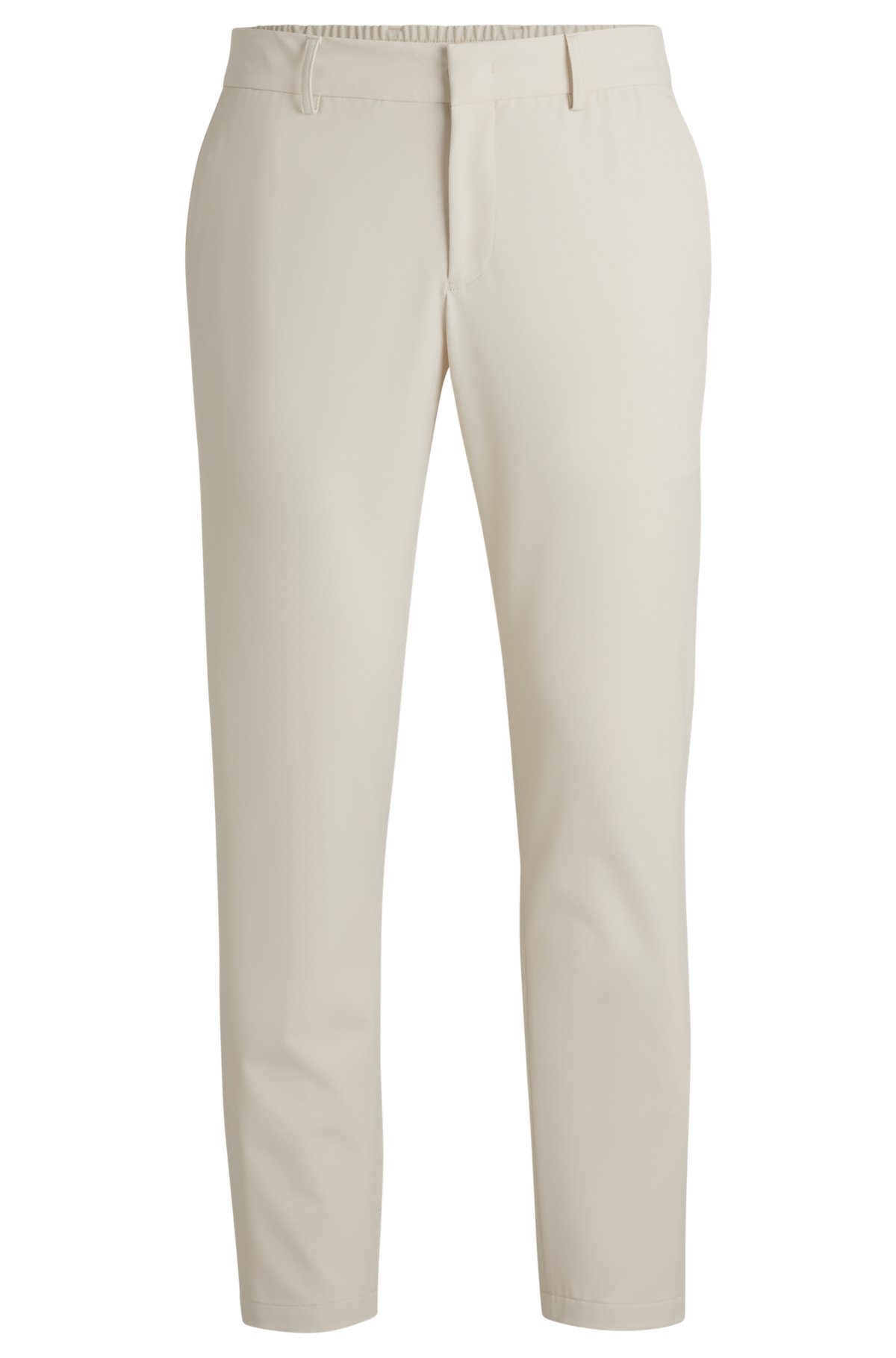 BOSS - Slim-fit trousers in wrinkle-resistant performance-stretch fabric