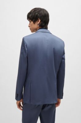 HUGO Slimfit suit in stretchcotton satin
