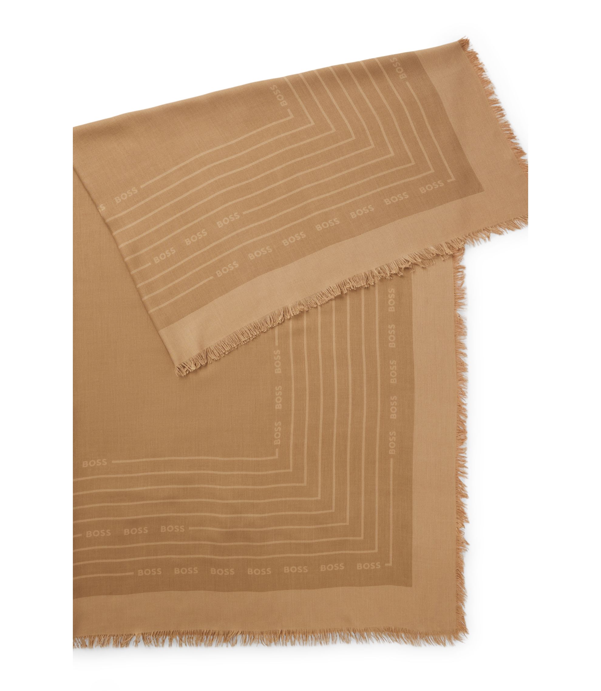 Schal aus Voile mit Logo-Print